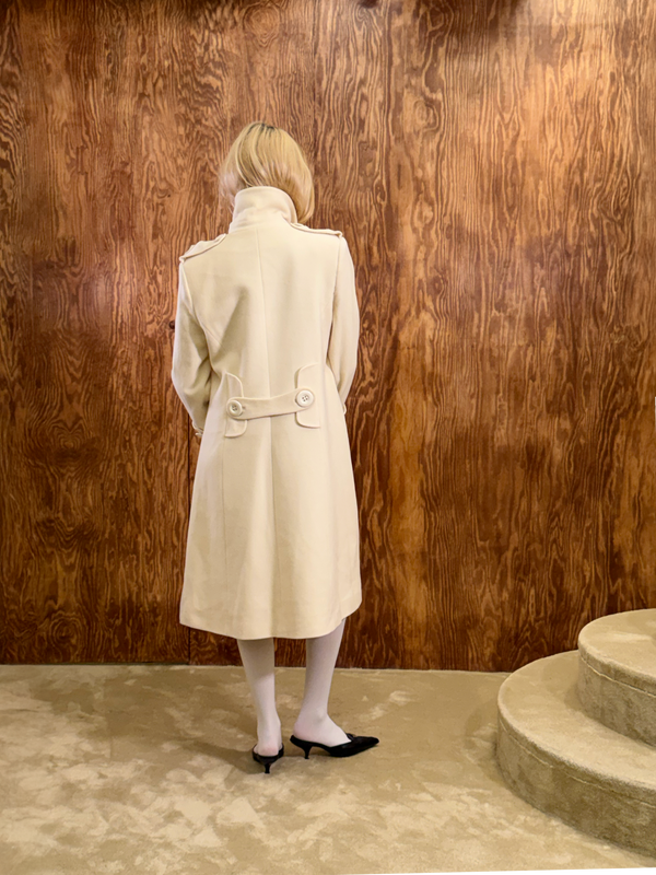 Gai Mattiolo cream Wool Coat