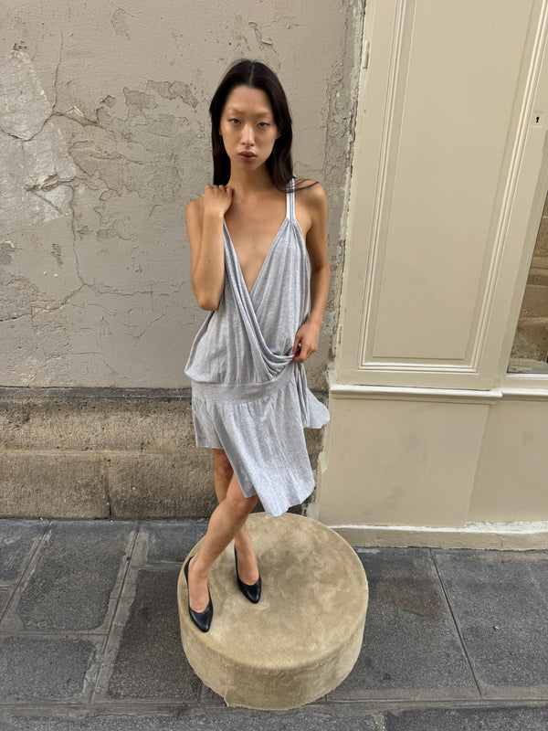 Grey slouch dress