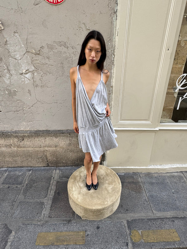 Grey slouch dress