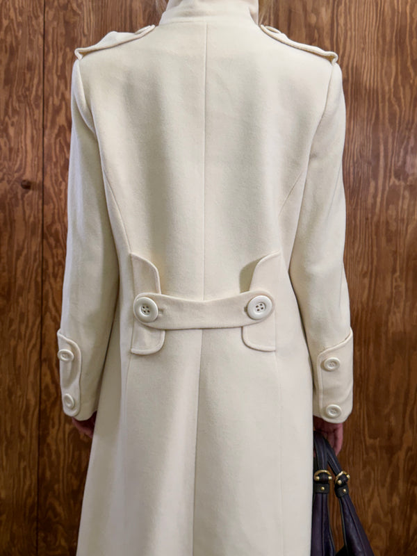 Gai Mattiolo cream Wool Coat