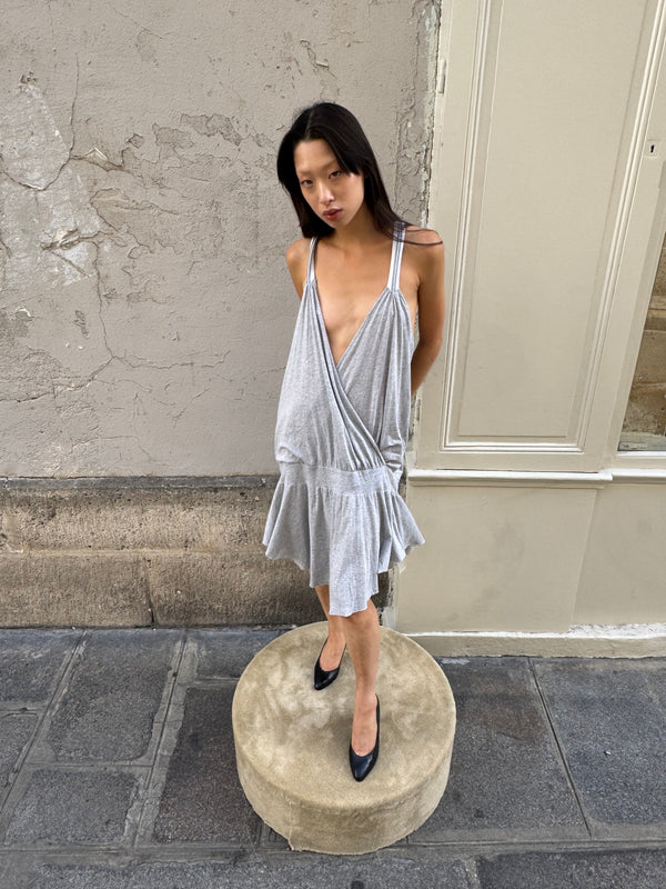 Grey slouch dress