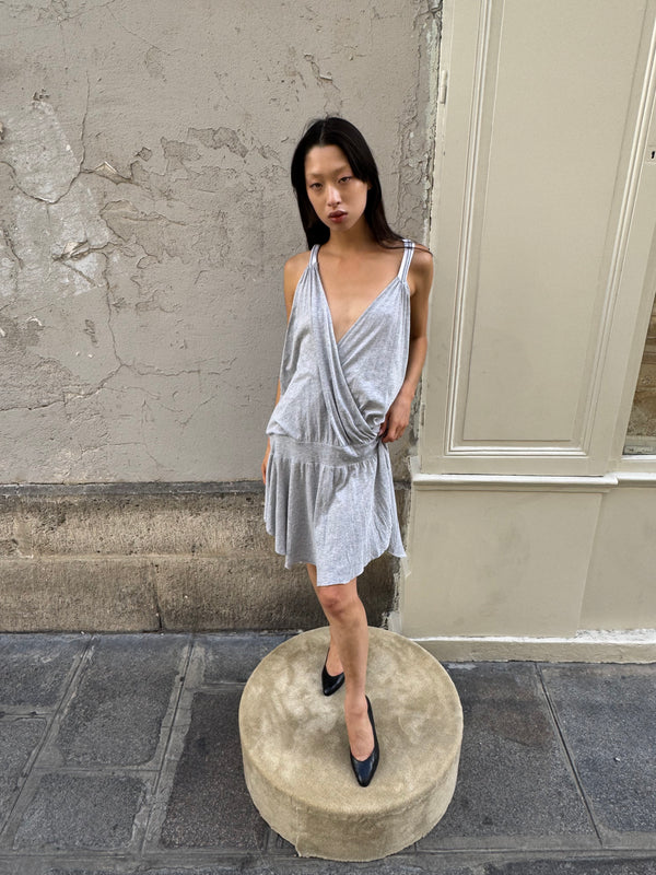 Grey slouch dress