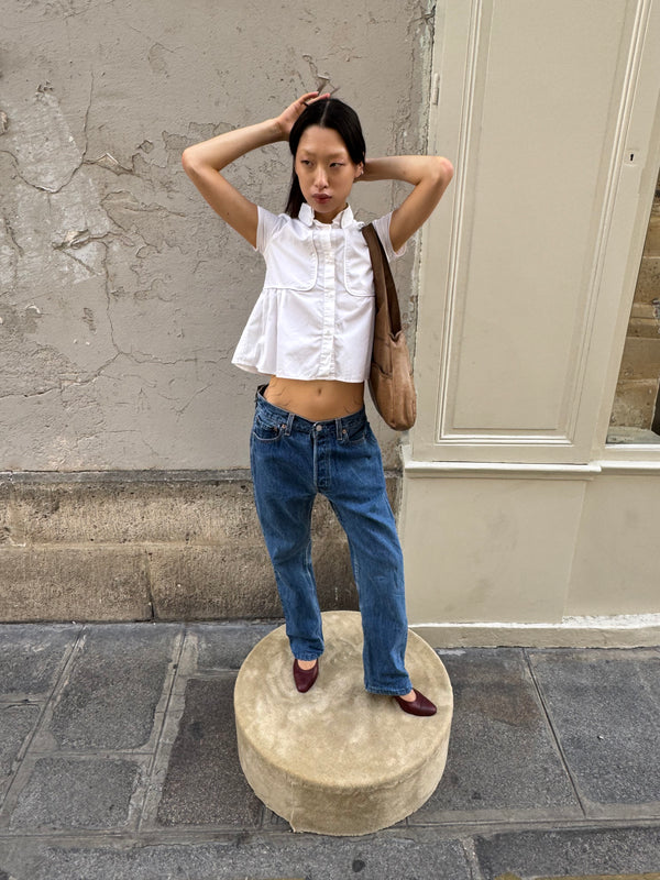 Burberry peplum shirt