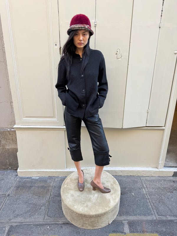 Black cardigan