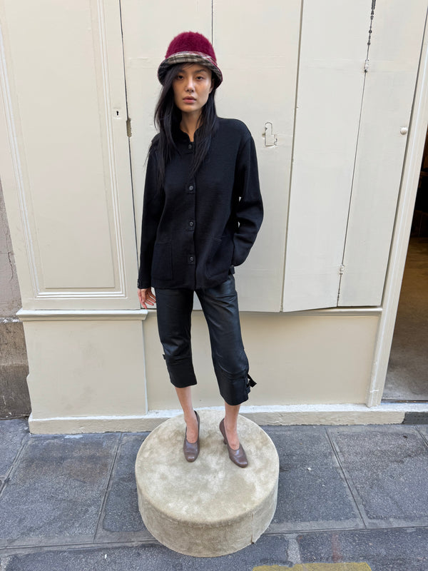 Black cardigan
