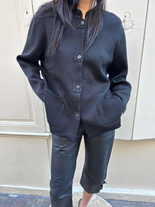 Black cardigan