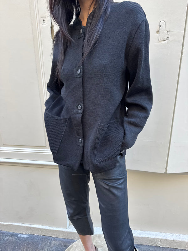 Black cardigan