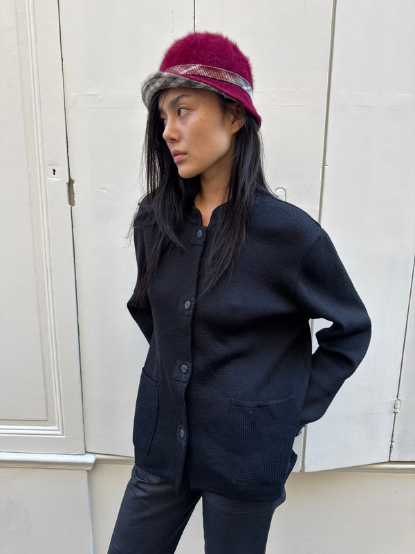 Black cardigan