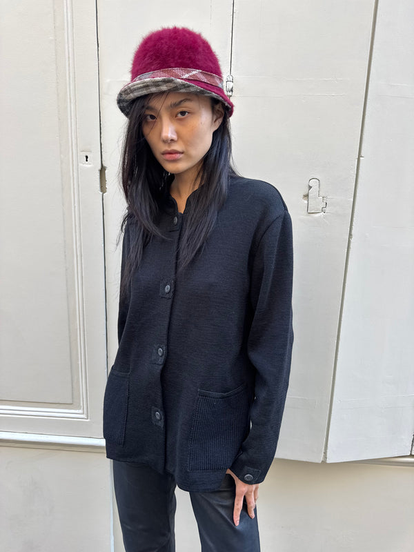 Wool cloche hat