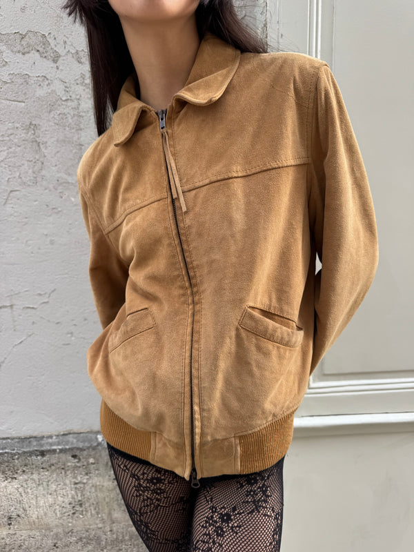 Timberland suede bomber jacket