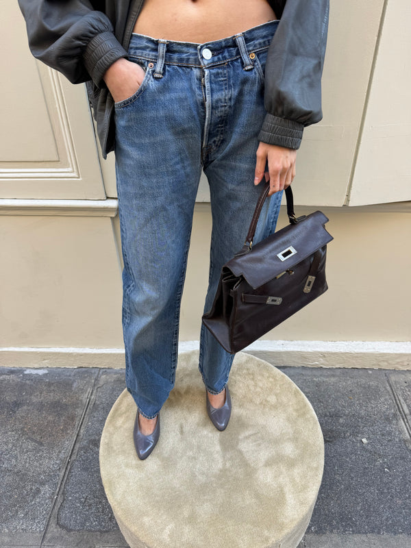 Brown leather bag