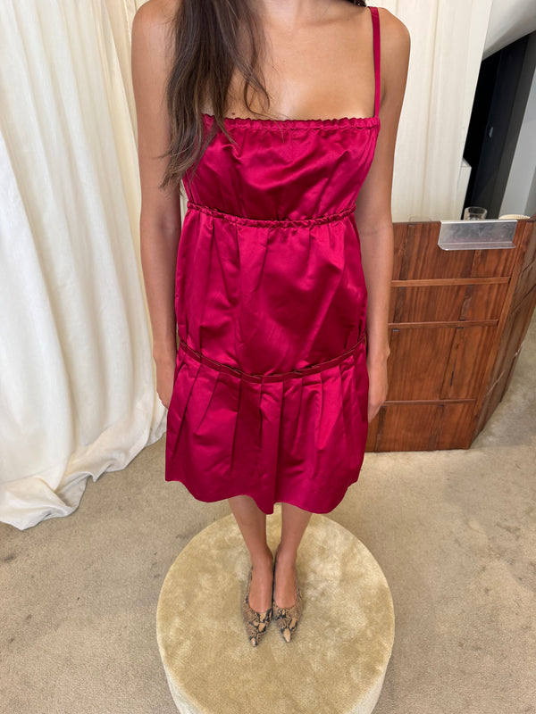 Prada London satin dress