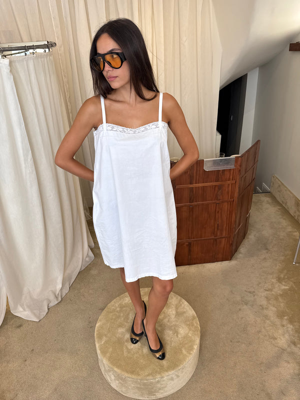 White cotton dress