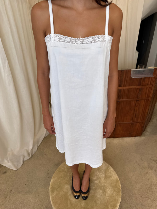 White cotton dress