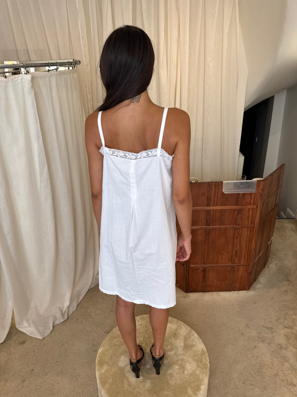 White cotton dress
