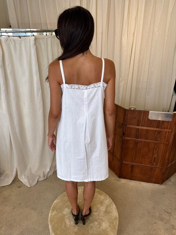 White cotton dress
