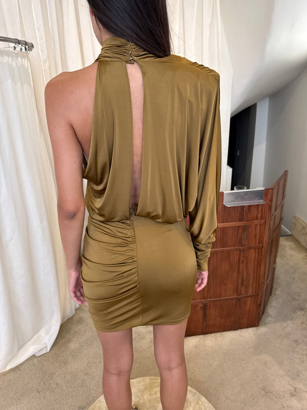 Alexandre Vauthier one-shoulder draped dress