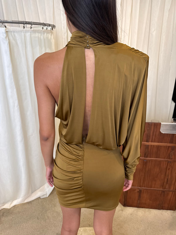 Alexandre Vauthier one-shoulder draped dress