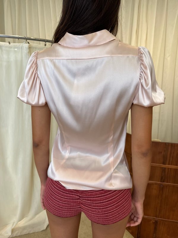 Dolce & Gabbana pink silk shirt
