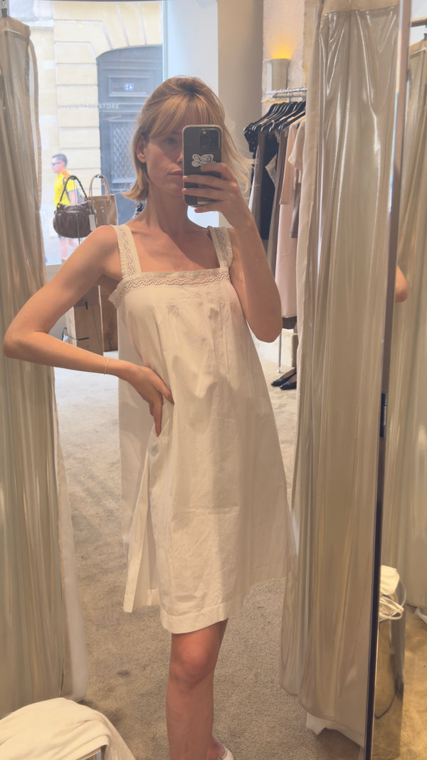 White cotton dress