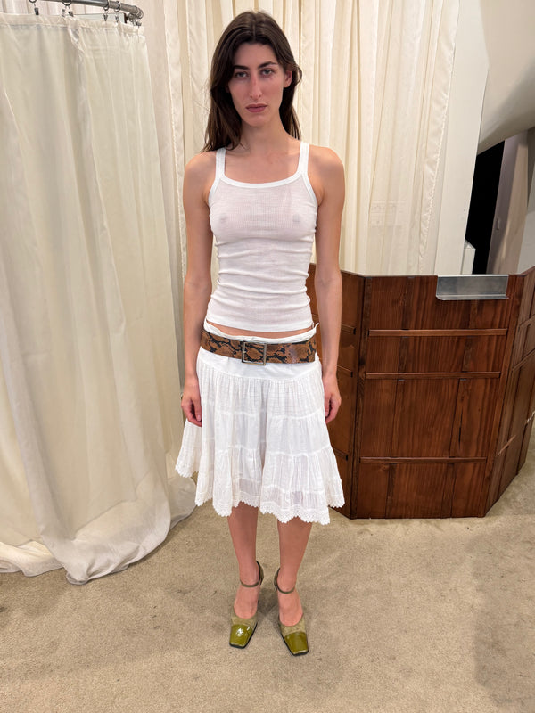 White skirt