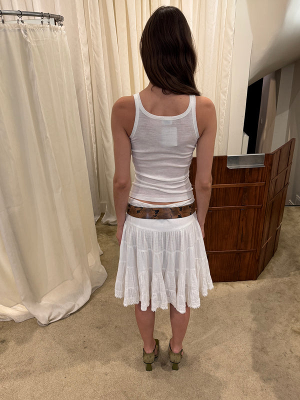 White skirt