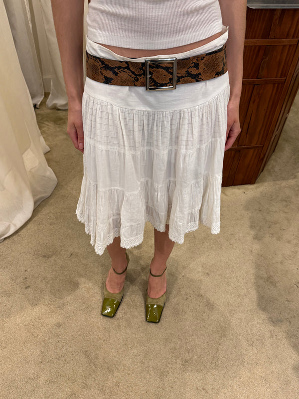 White skirt