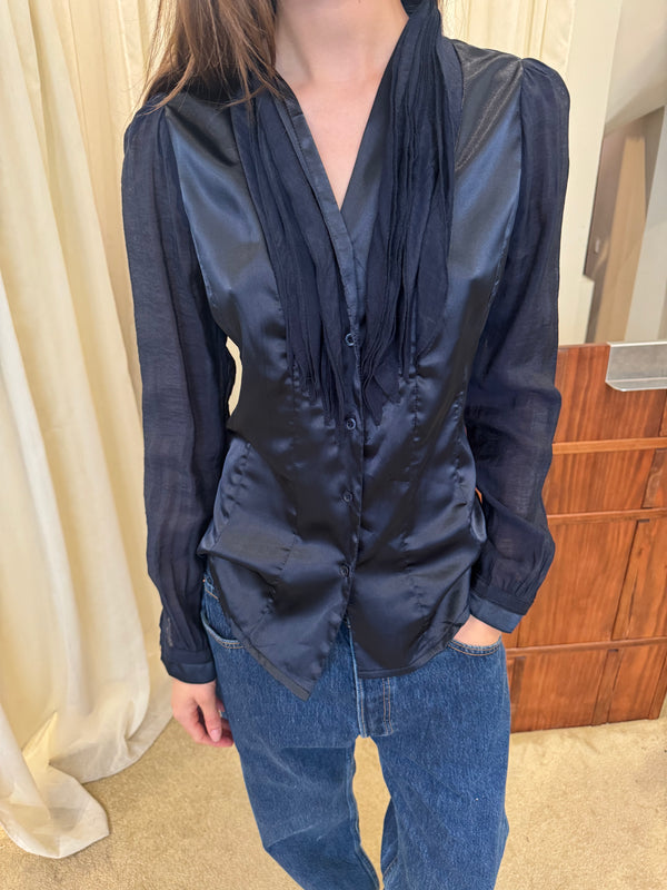 Navy blue shirt