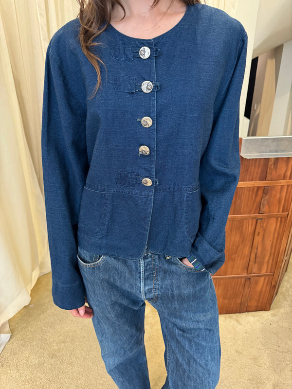 Linen officer jacket
