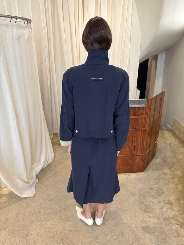 Navy trench coat
