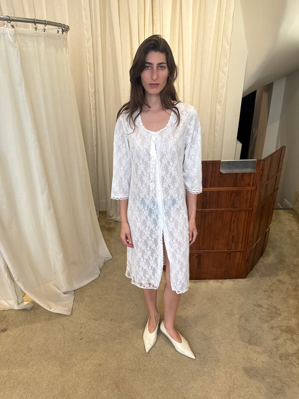 White lace dress