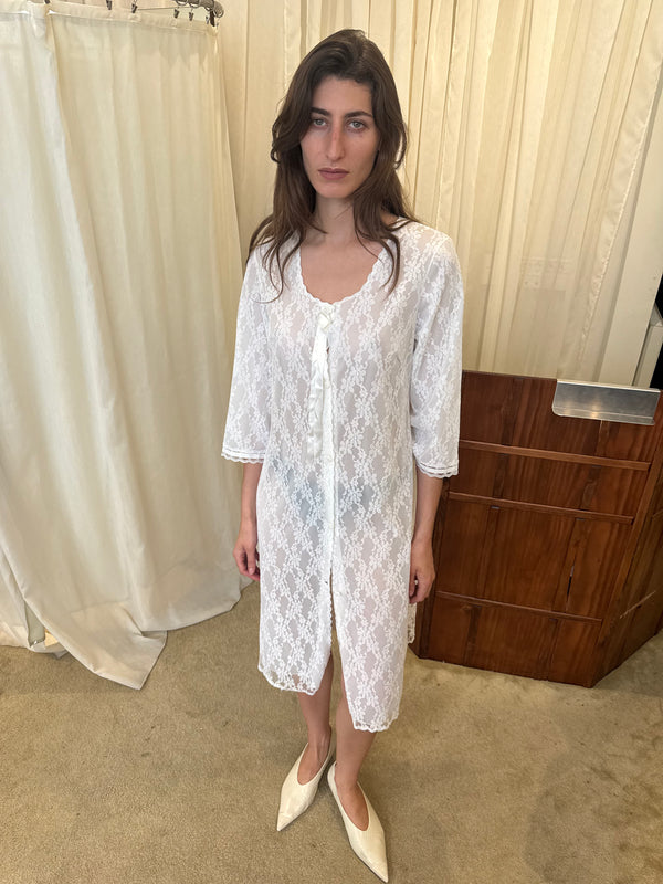 White lace dress