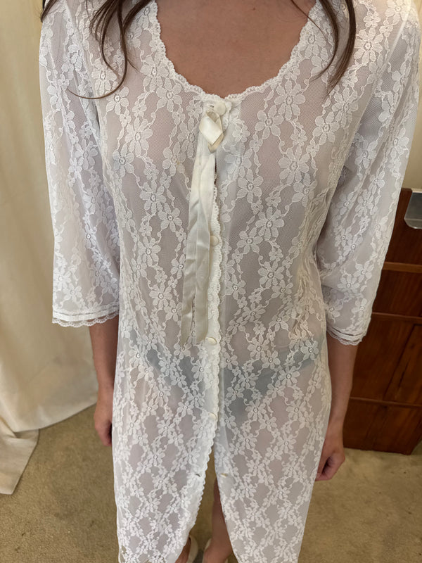 White lace dress