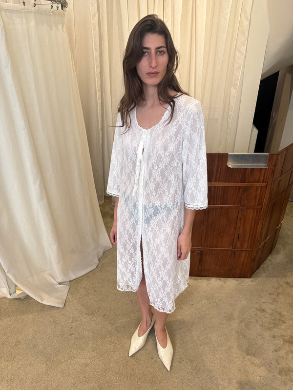 White lace dress