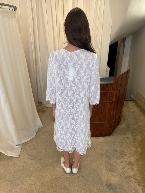 White lace dress