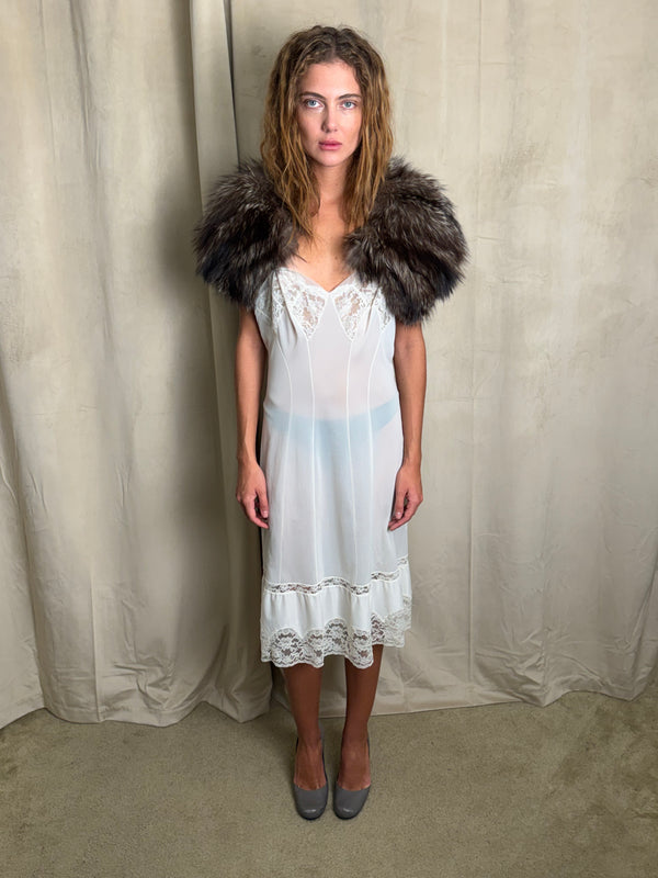 Fur mink collar