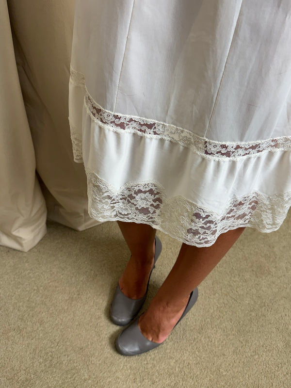 White slip dress