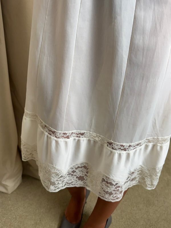 White slip dress