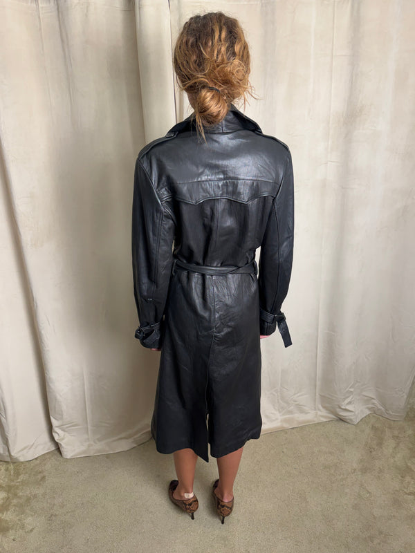 Leather trench