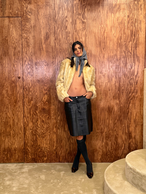 Max&Co Leather Skirt