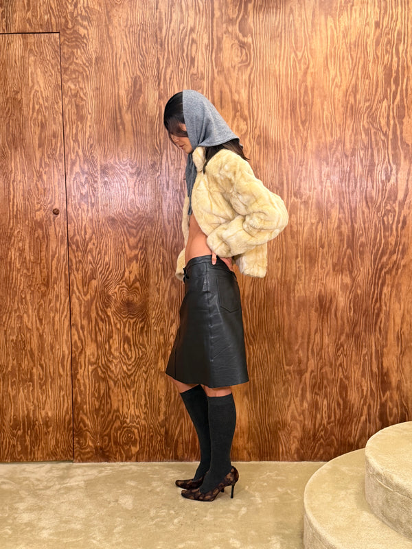 Max&Co Leather Skirt