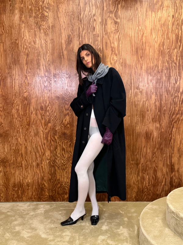 dark Blue coat with button details