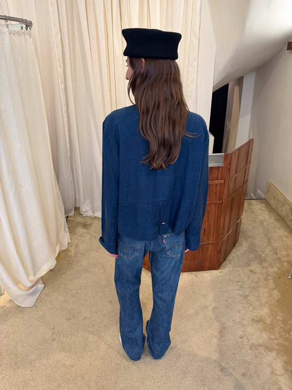 Linen officer jacket