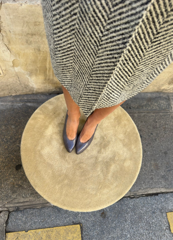Grey wool coat