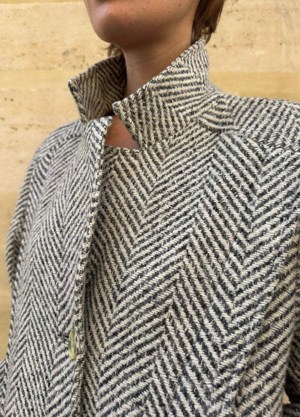 Grey wool coat