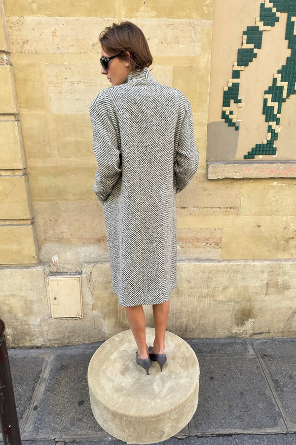 Grey wool coat
