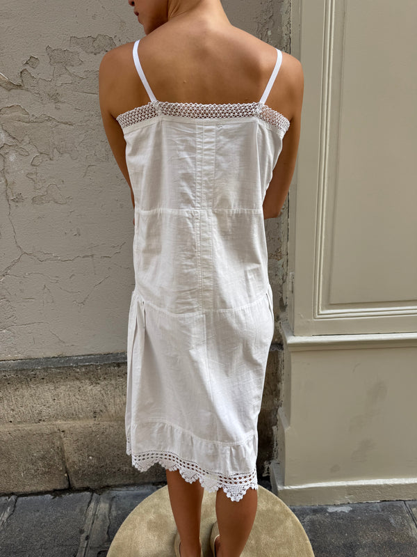 White cotton dress