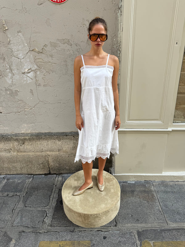 White cotton dress
